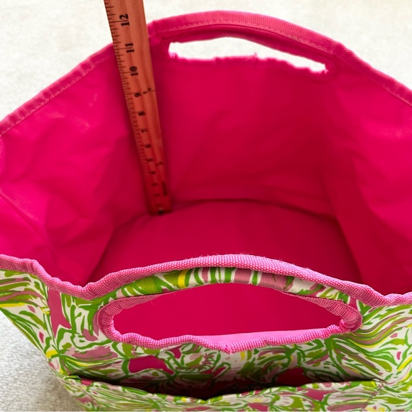 LILLY PULITZER BUCKET TOTE PREPPY PRETTY BEACH PICNIC - Picture 4 of 7